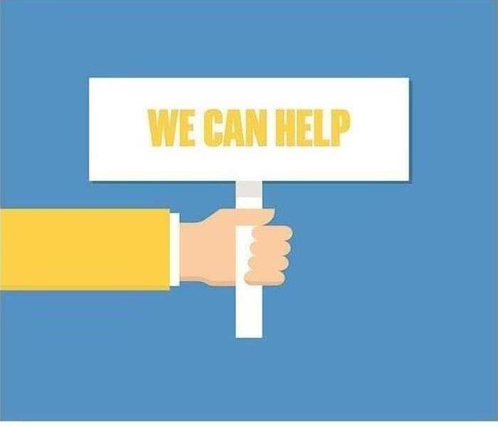 A graphix image with the words " We Can Help."