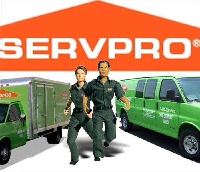A SERVPRO graphic with the SERVPRO hat logo.